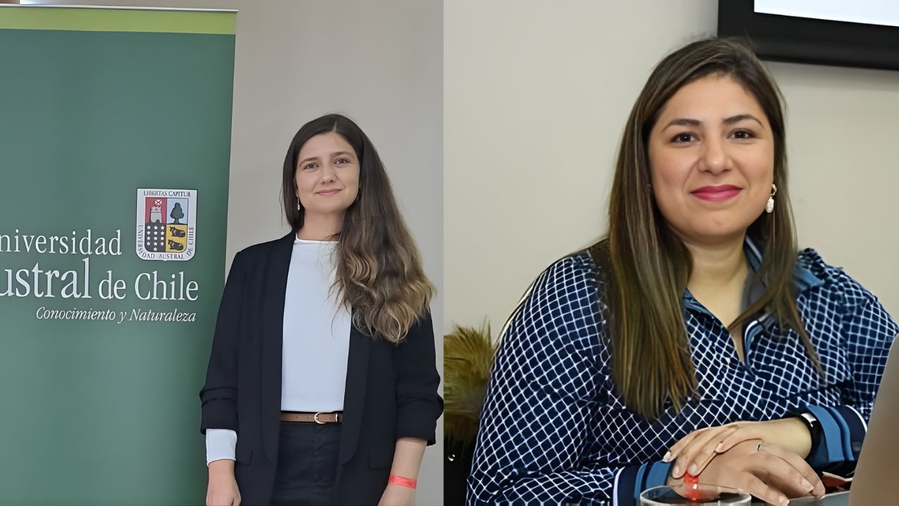 Patricia Leal y Lucía Rizik, académicas del doctorado en derecho de la Universidad Central