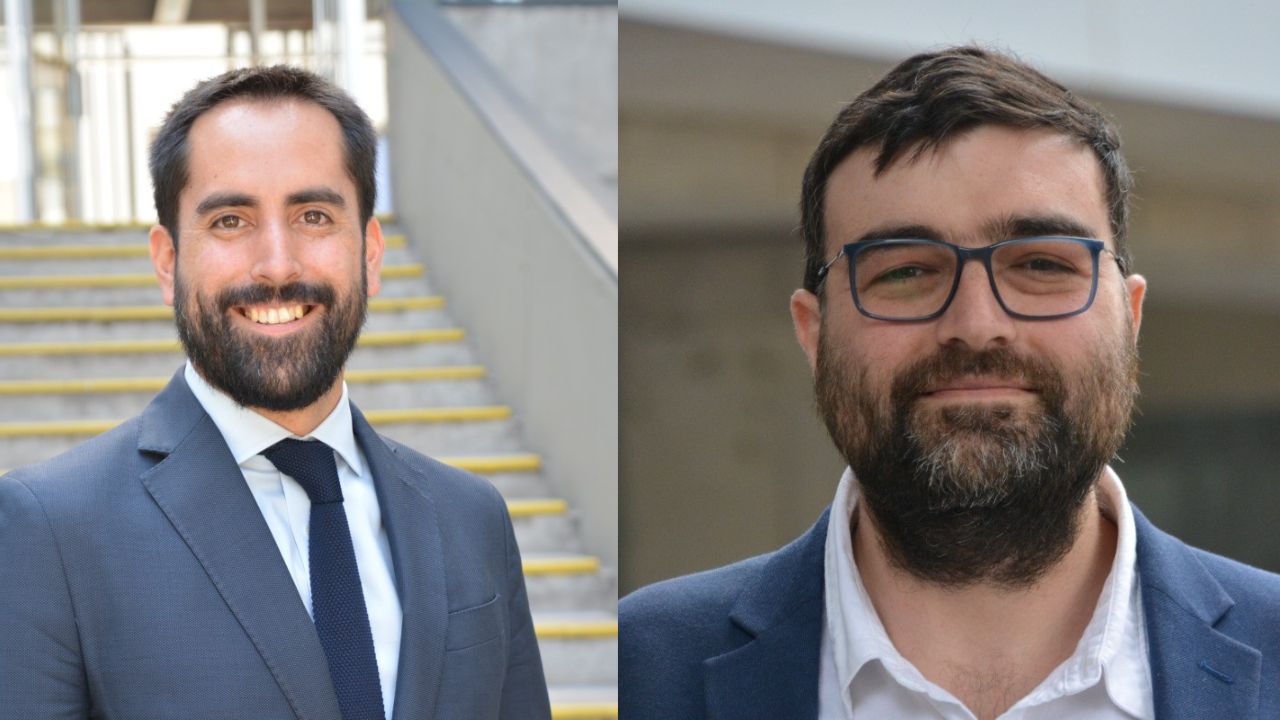Pablo Contreras y Pablo Viollier, del doctorado en derecho de la Universidad Central