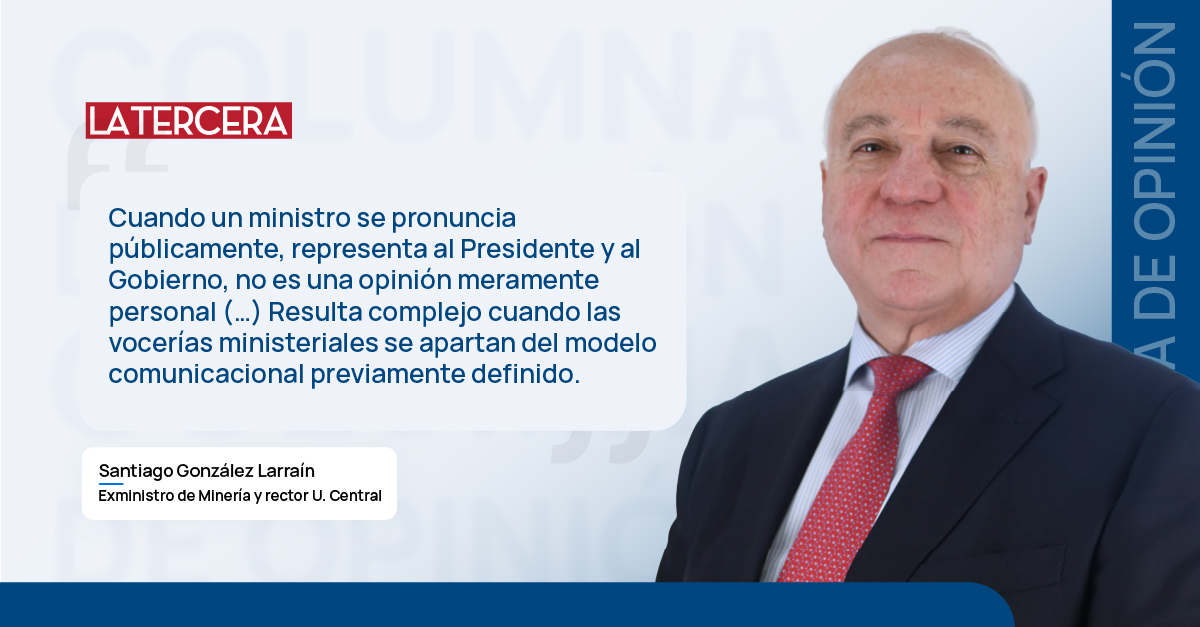 Columna de opinión de Santiago González Larraín.